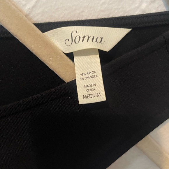 Soma Maxi Black Sleeveless Dress With Slit On Side - Picture 4 of 7